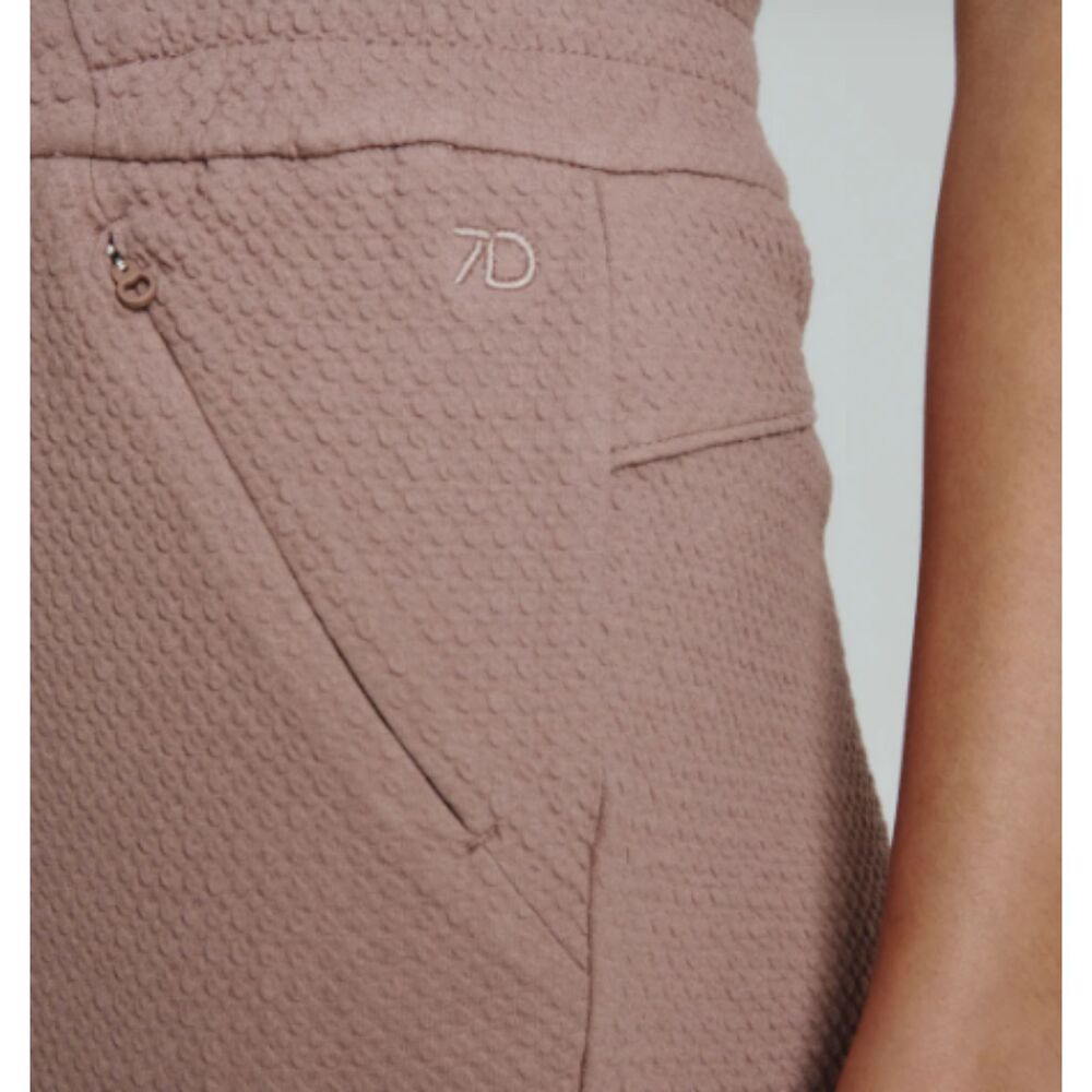 7Diamonds Slim Women's Jogger Mauve  Leisure wear Knit Texture Breathable Fabric - Picture 3 of 8